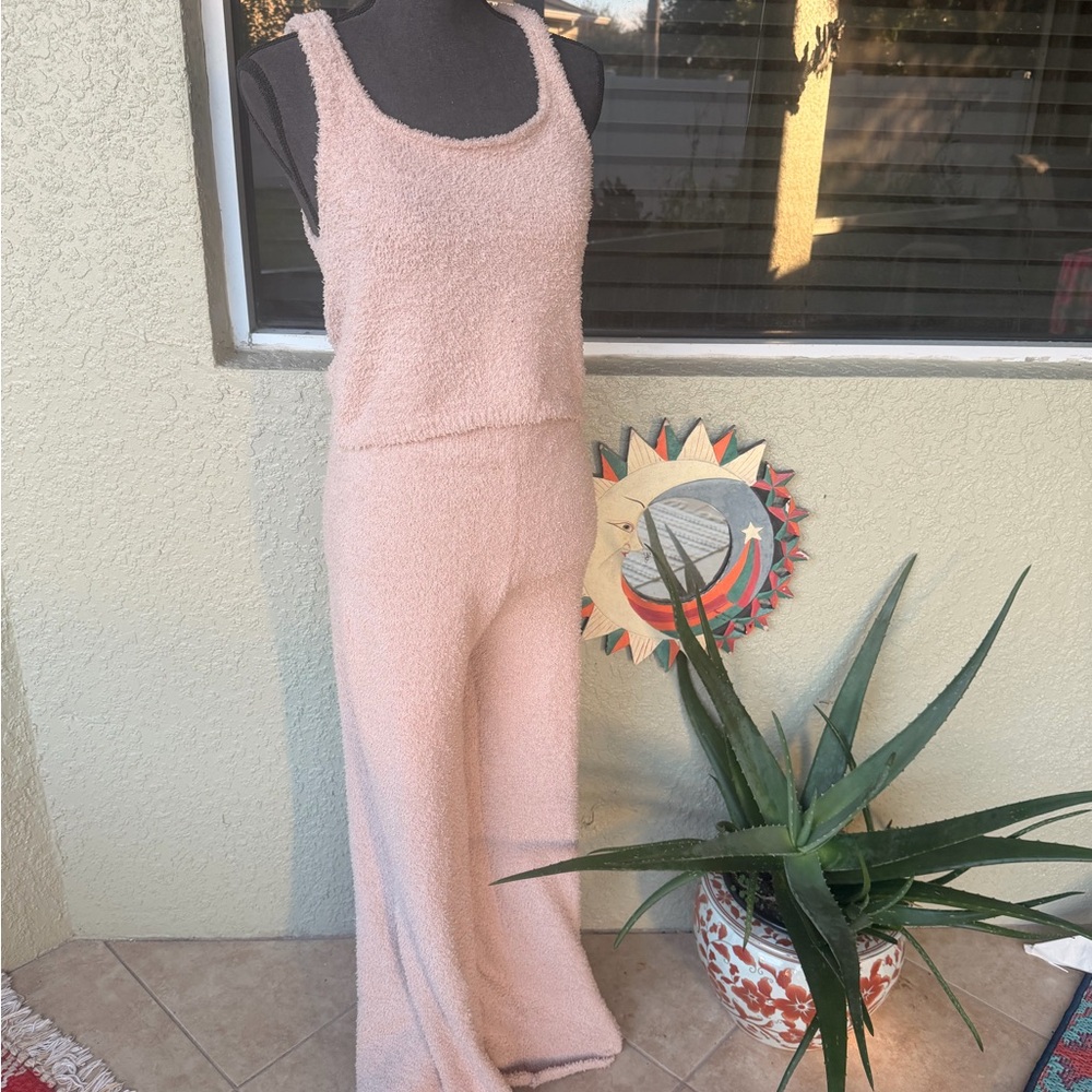 Say What? Warm Beige Fleece 3 Piece Fuzzy Set - Picture 4 of 10